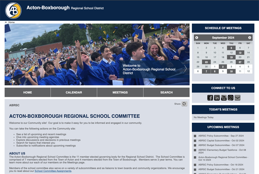 New School Committee Website Launched