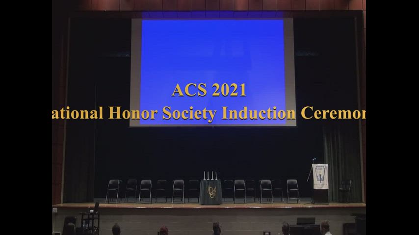 ACS National Honor Society Induction Ceremony 2021