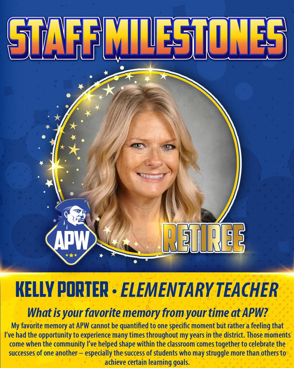  2024 Retiree Kelly Porter