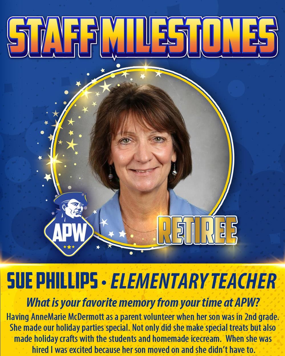  2024 Retiree Sue Phillips