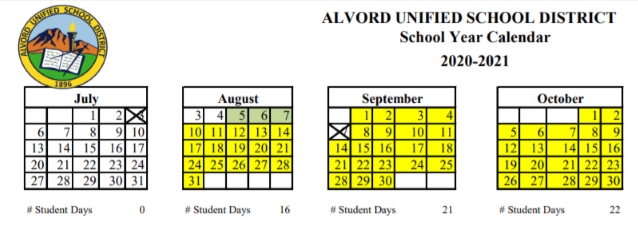 School Year Calendar