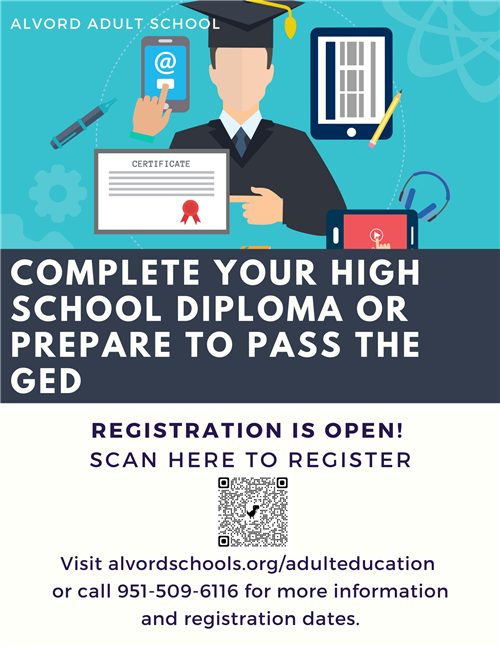 Adult Education Registration Flyer