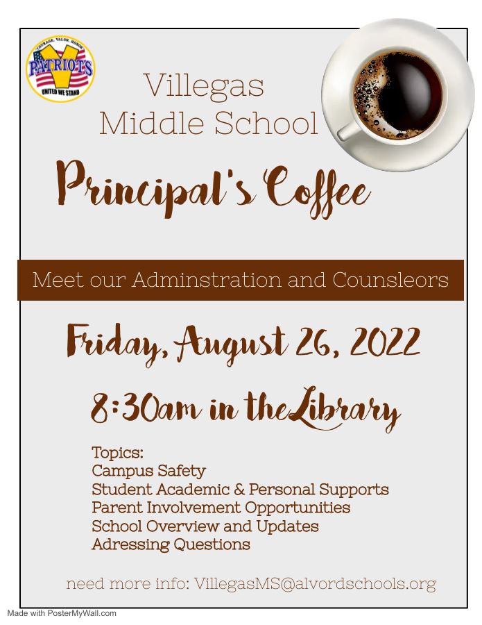 Coffee with the Principal Flyer