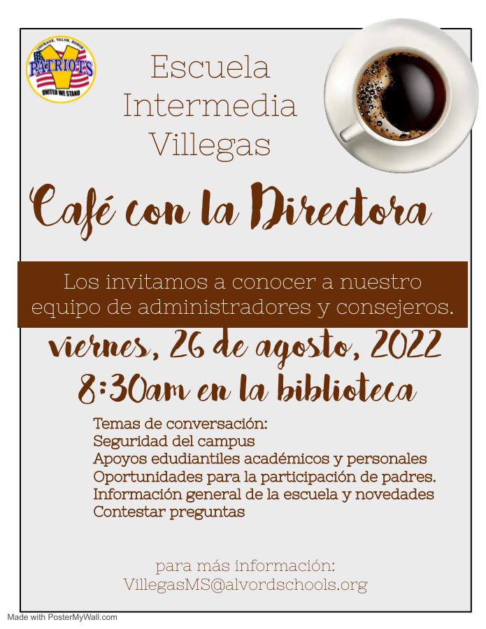 Cafe con la Directora