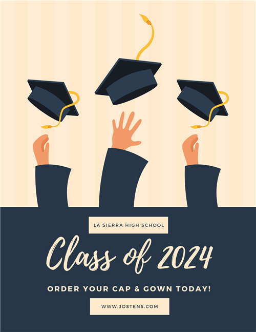 Seniors order your cap and gown today!