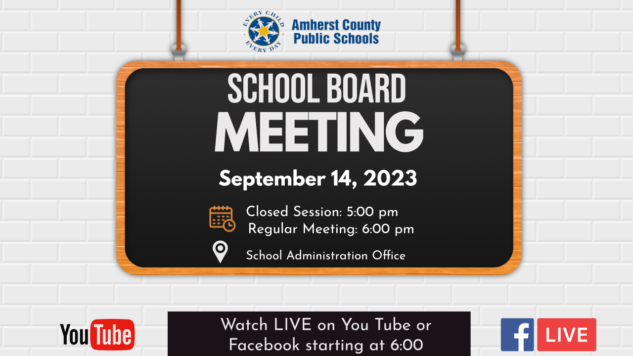 This is the image for the news article titled Regular School Board Meeting 9.14.23