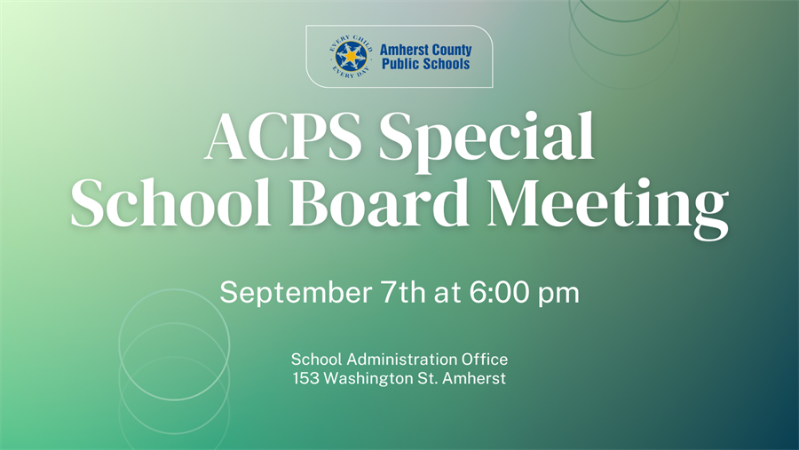This is the image for the news article titled Special School Board Meeting 9.7.23