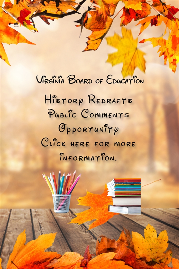 This is the image for the news article titled VBOE-History Redrafts: Public Comment