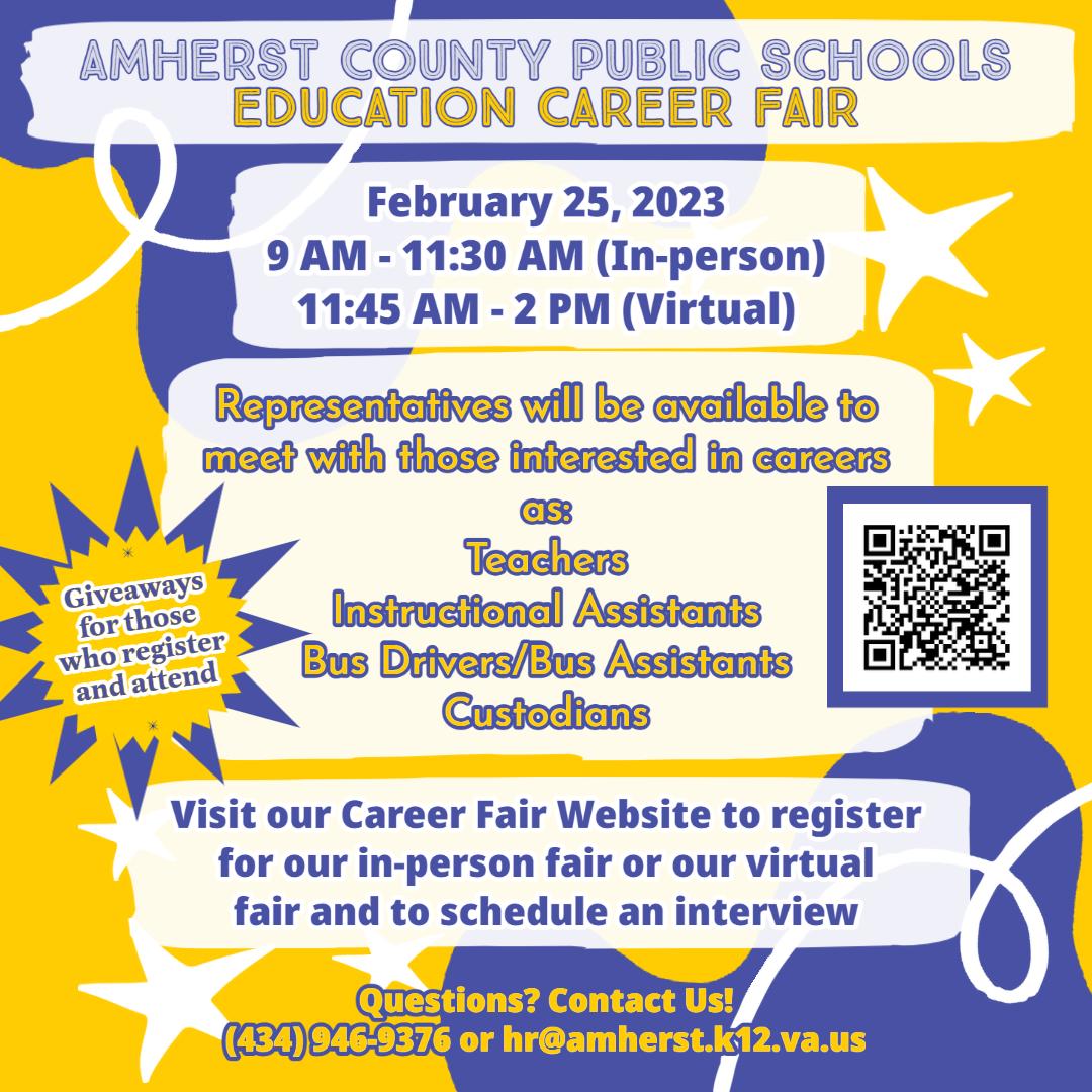 This is the image for the news article titled Amherst County Public Schools Education Career Fair