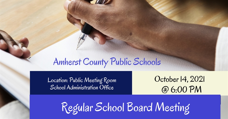 This is the image for the news article titled School Board Meeting 10.14.21
