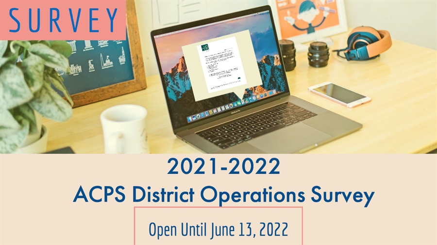 This is the image for the news article titled 2021-2022 ACPS District Operations Survey