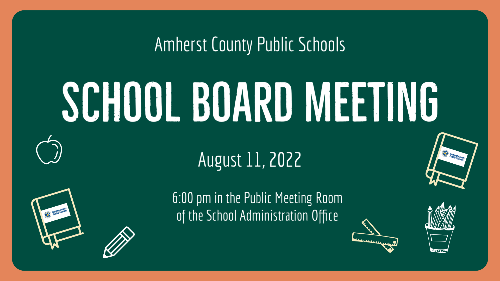 This is the image for the news article titled Regular School Board Meeting 8.11.22