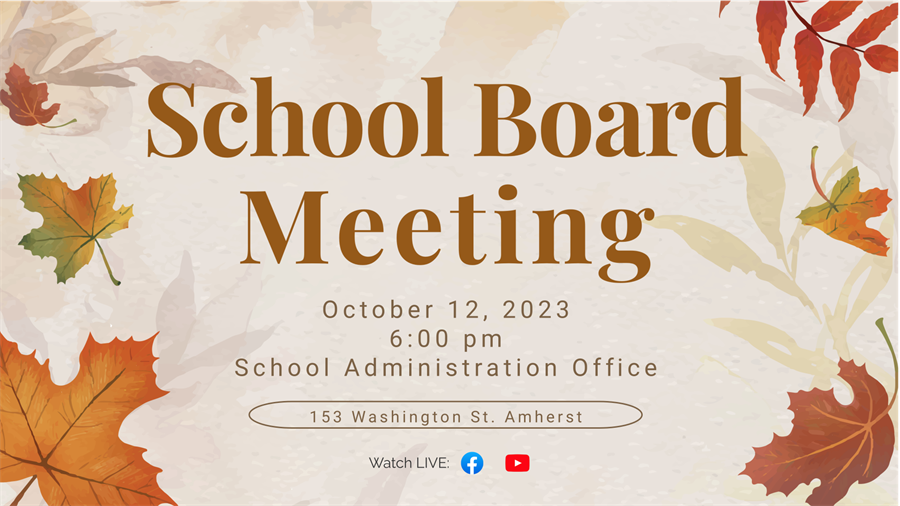 This is the image for the news article titled Regular School Board Meeting 10.12.23