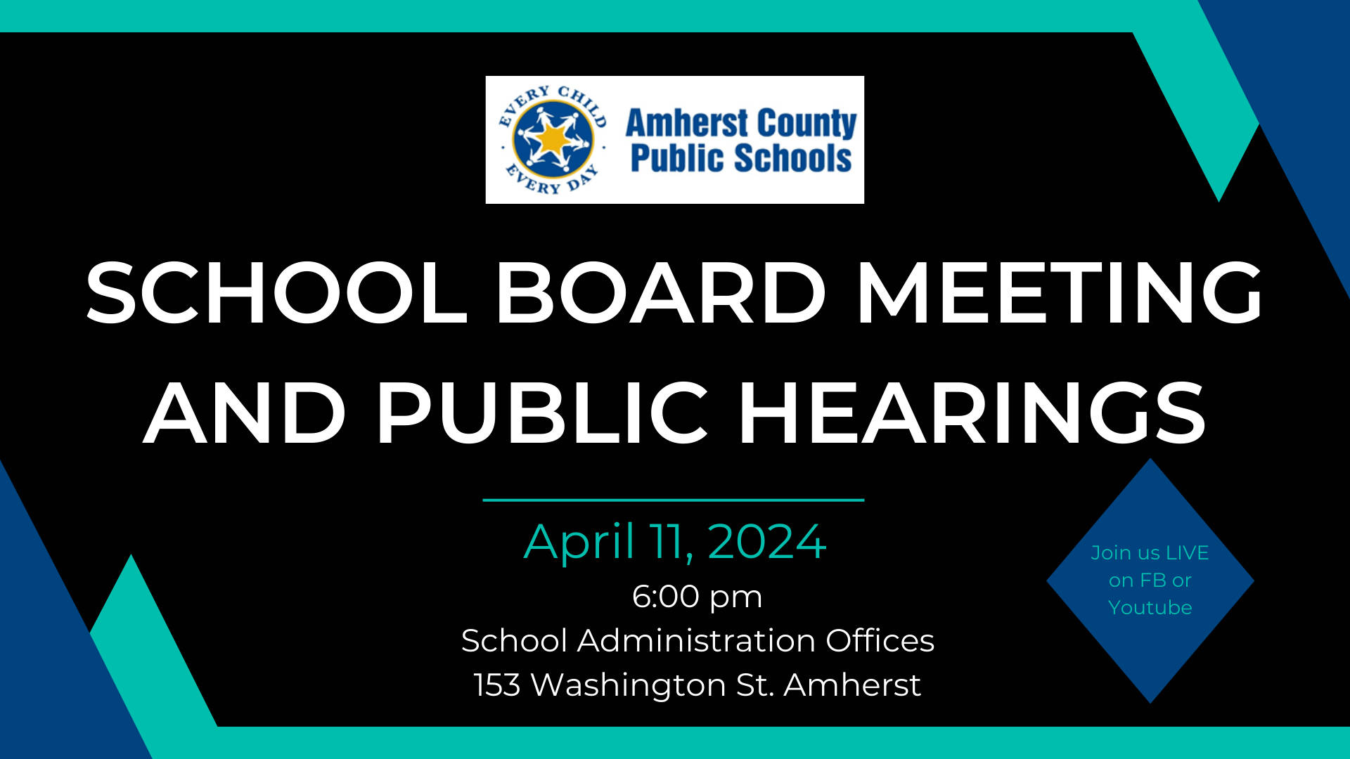 This is the image for the news article titled Regular School Board Meeting 4.11.24