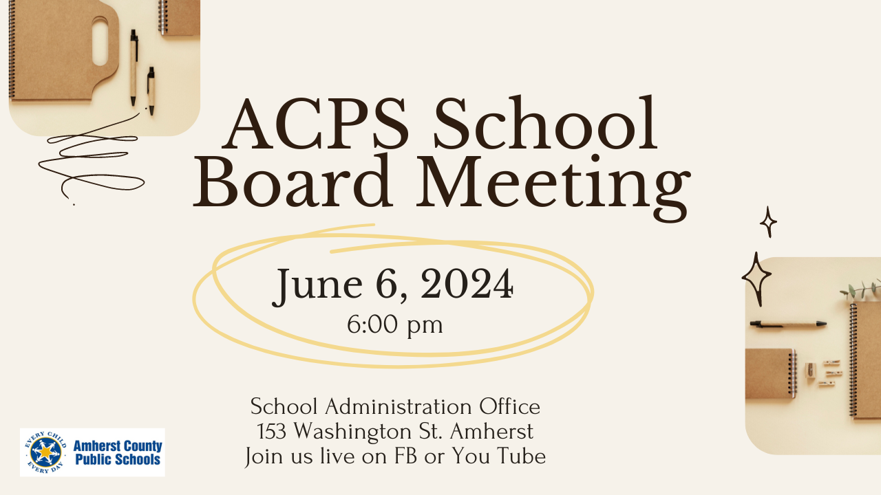 This is the image for the news article titled Regular School Board Meeting 6.6.24