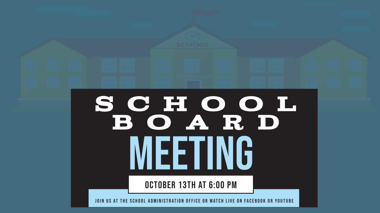 This is the image for the news article titled Regular School Board Meeting 10.13.22