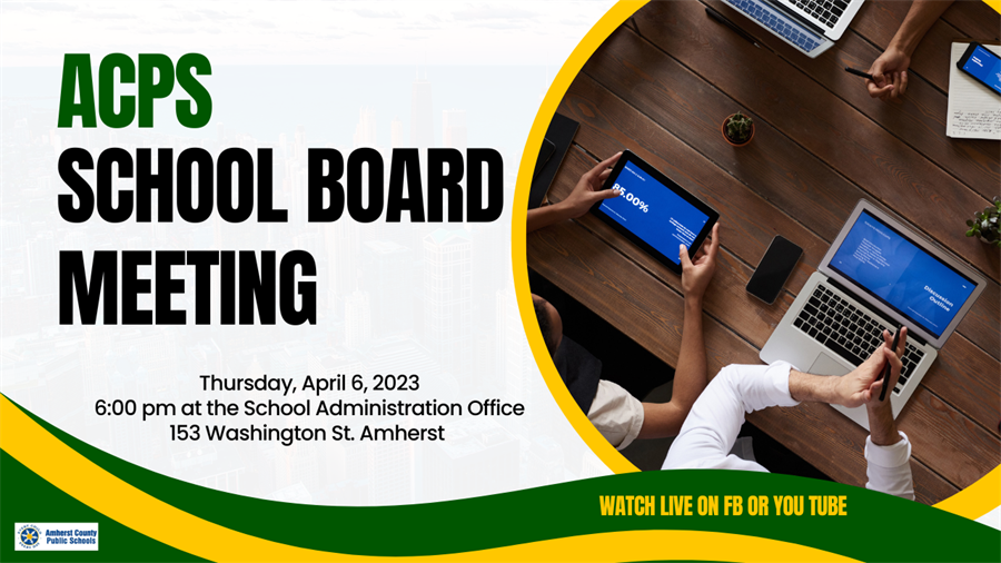 This is the image for the news article titled Regular School Board Meeting 4.6.23