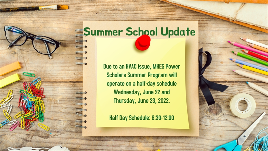 This is the image for the news article titled Summer School Update