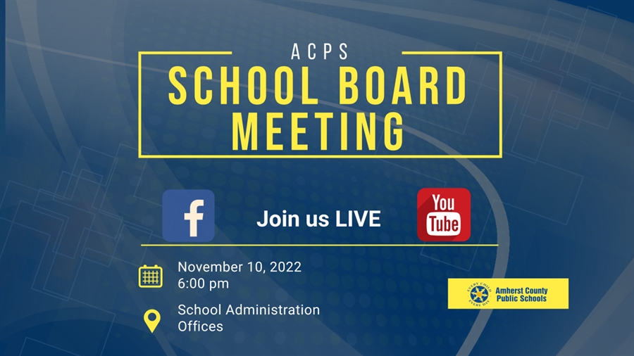 This is the image for the news article titled Regular School Board Meeting 11.10.22