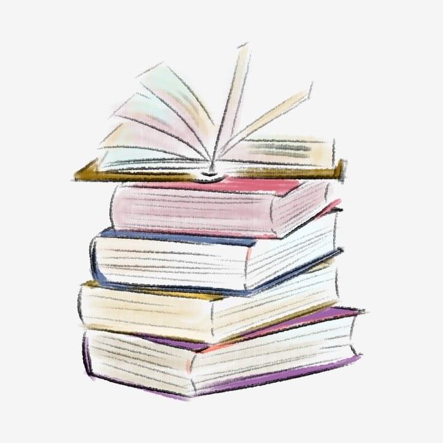 Open Book PNG Image, Book Hand Drawn Book Five Books Open, Book Clipart, Red, Blue PNG Image For Free Download