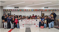 Seniors at Amityville Memorial High School students celebrated their accomplishments during the College and Career Decision Day.   thumbnail266378