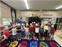 Pre-kindergartners at Northeast Elementary School in Amityville were dressed in patriotic colors during the school’s recognition of Memorial Day.  thumbnail266633