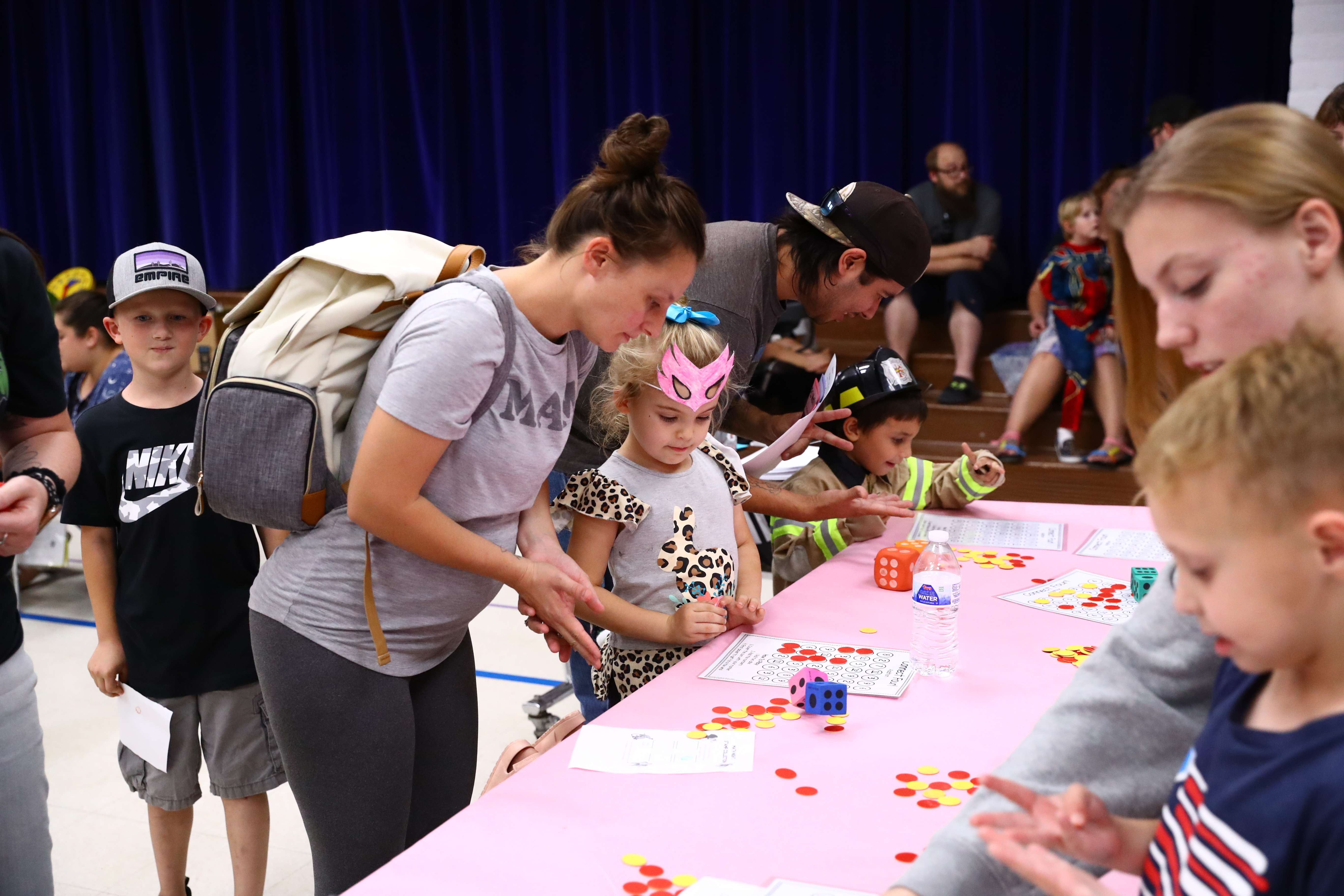 parent and student DVES math night