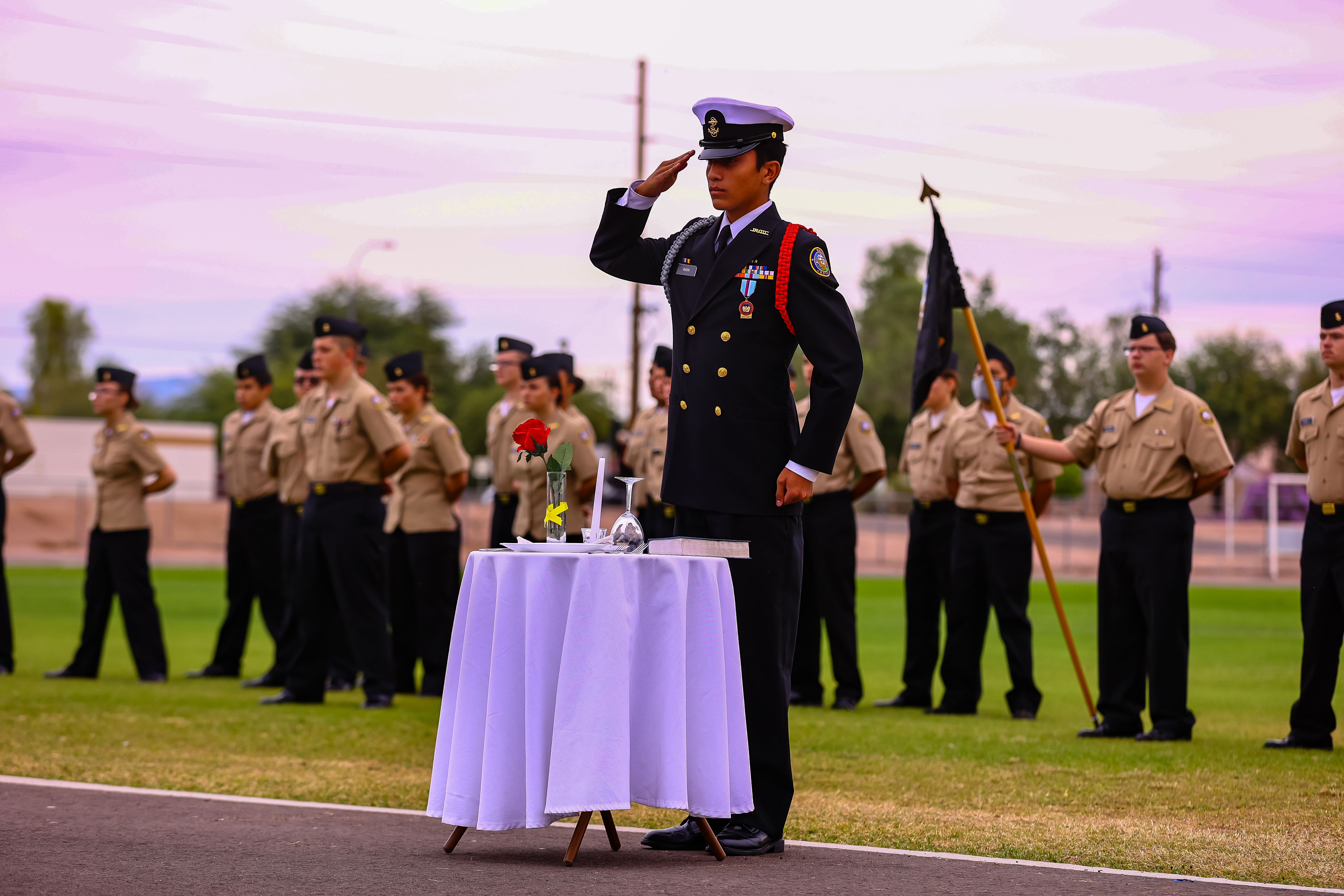 njrotc officer saluting