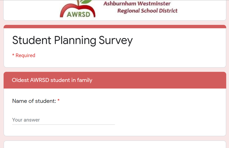 Student Planning Survey