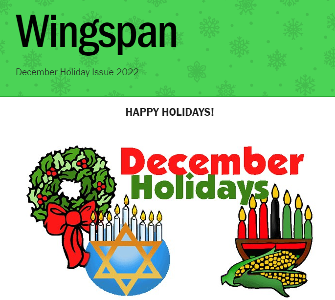 December Issue of Wingspan Published 1/3/2023