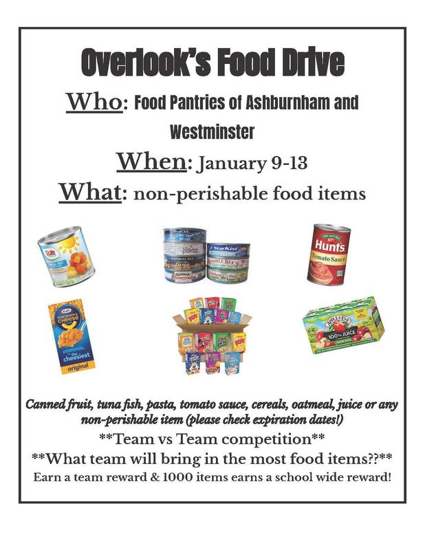 Overlook Spirit Council Food Drive