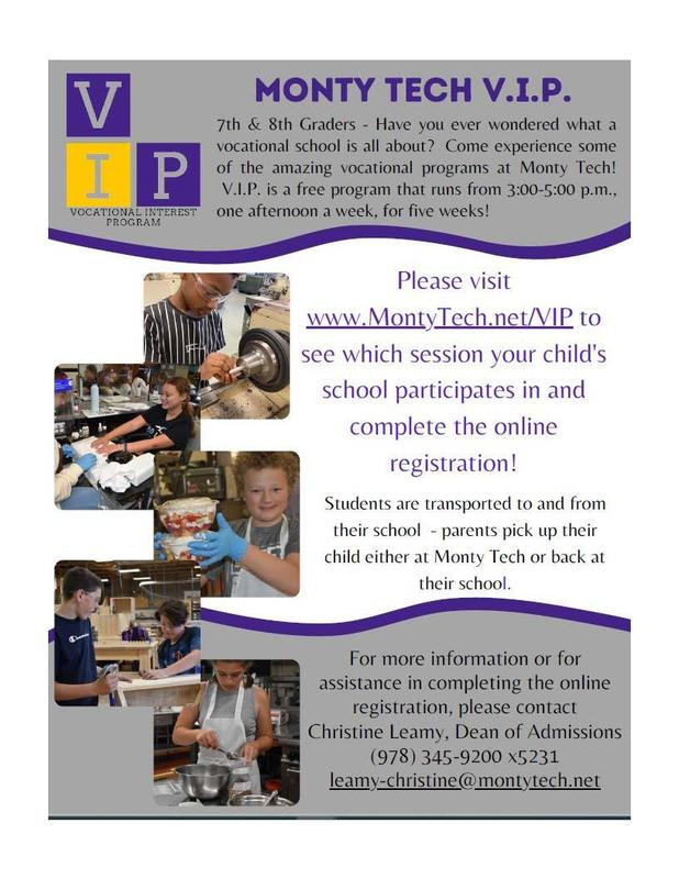 Monty Tech VIP program information