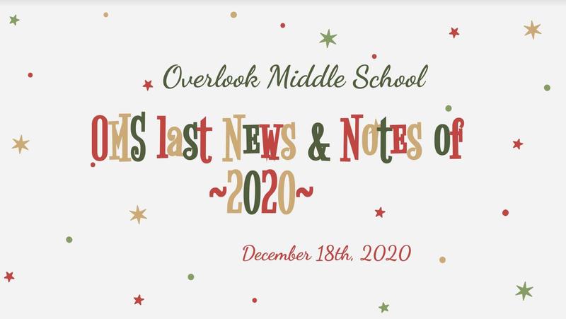 OMS Weekly News 12/18/20