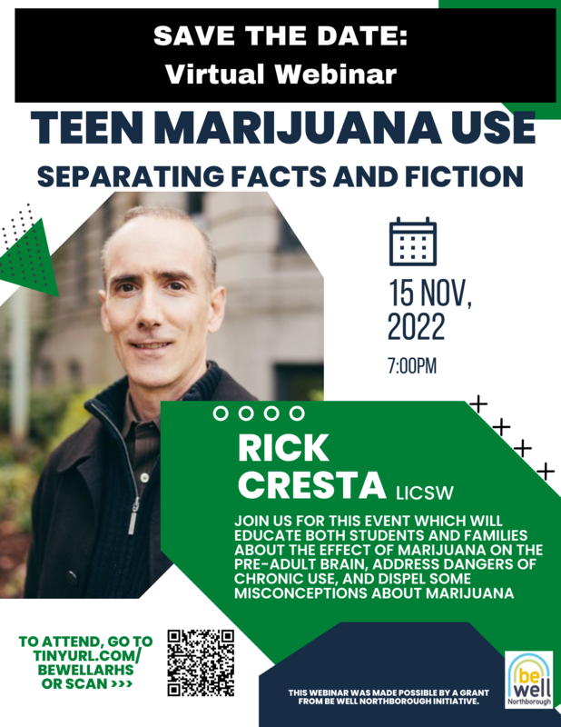 Virtual Webinar: Teen Marijuana Use, Separating Facts and Fiction 11/15/2022