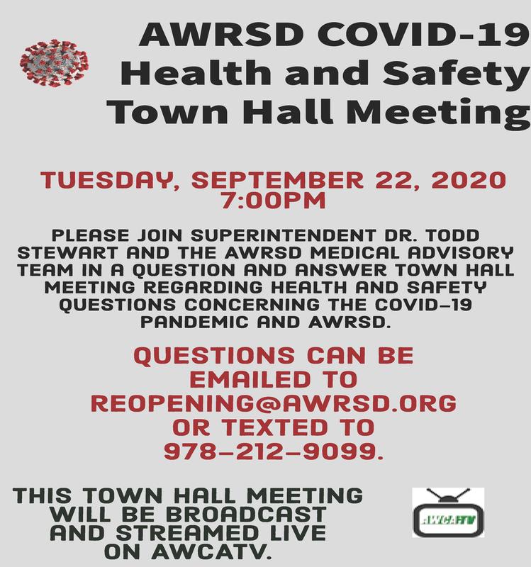 AWRSD COVID-19 Town Hall Meeting 9/22/2020