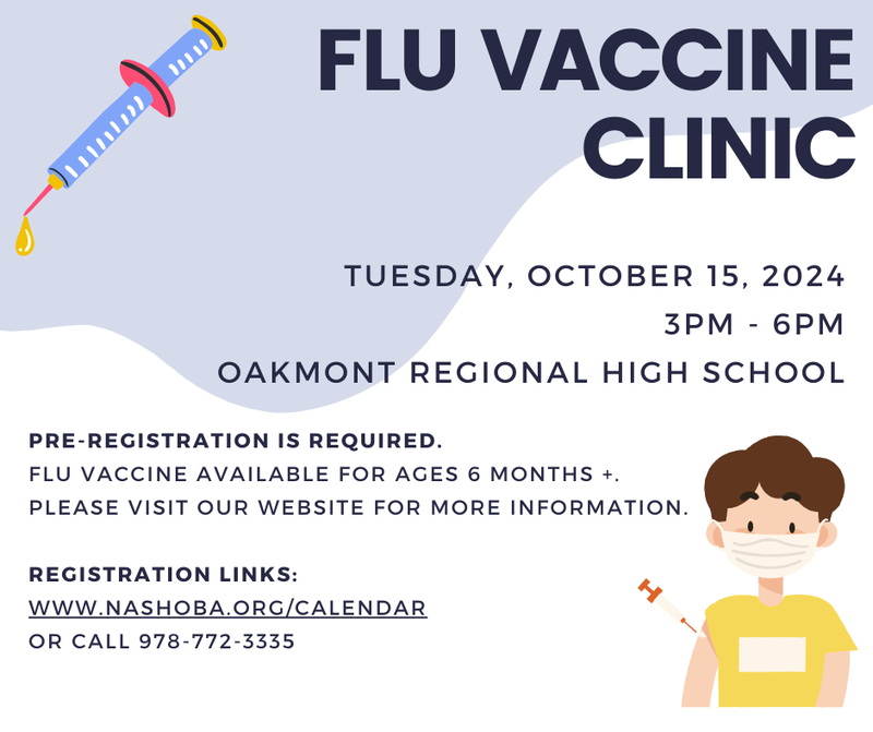 Flu Vaccine Clinic 10/15/2024