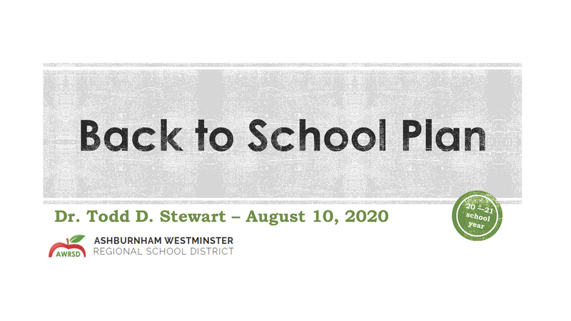 Presentation from 8/10/2020 School Committee Meeting