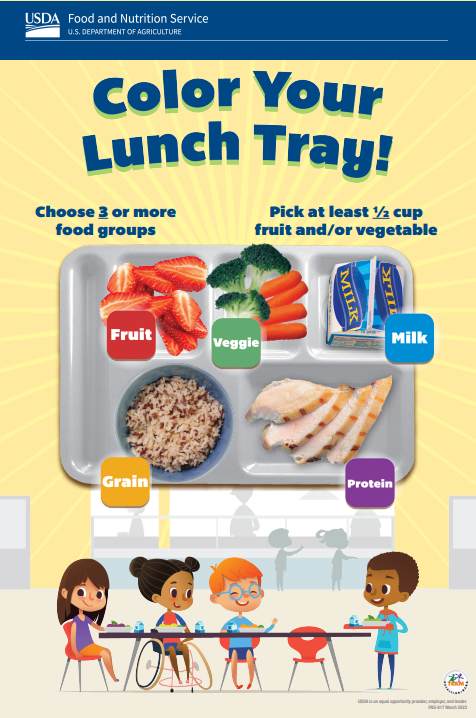 Color Your Lunch Tray