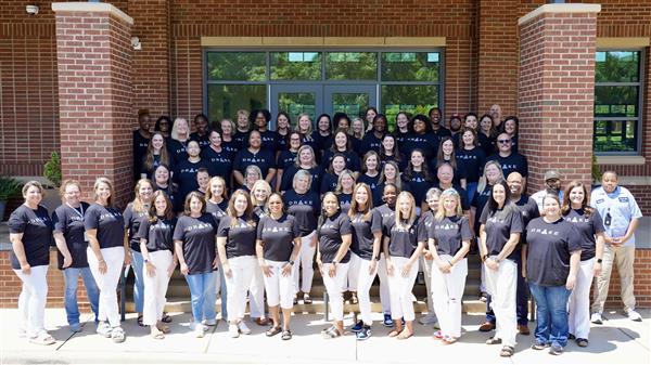 This is an image of the faculty and staff that serve at DMS for 2024-2025.