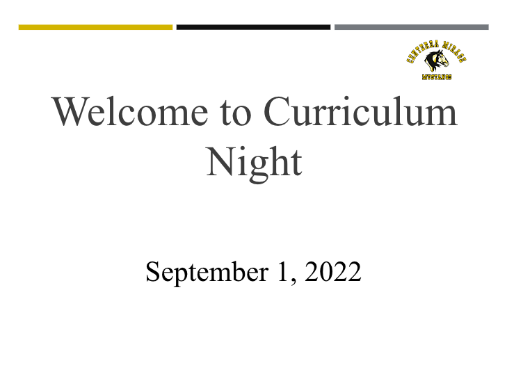  Curriculum Night 