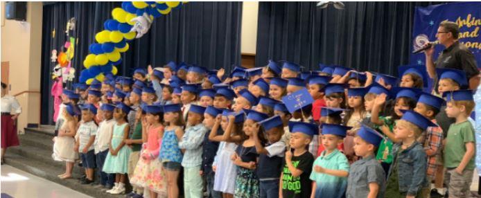 Kindergarten graduation at AESD 