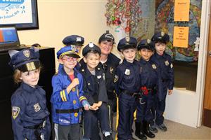 Students dressed as Police 