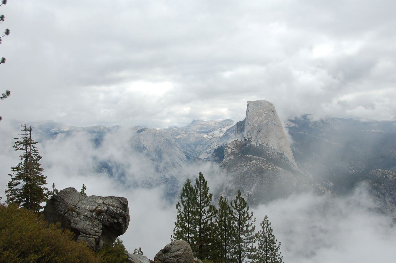  Half Dome in fog