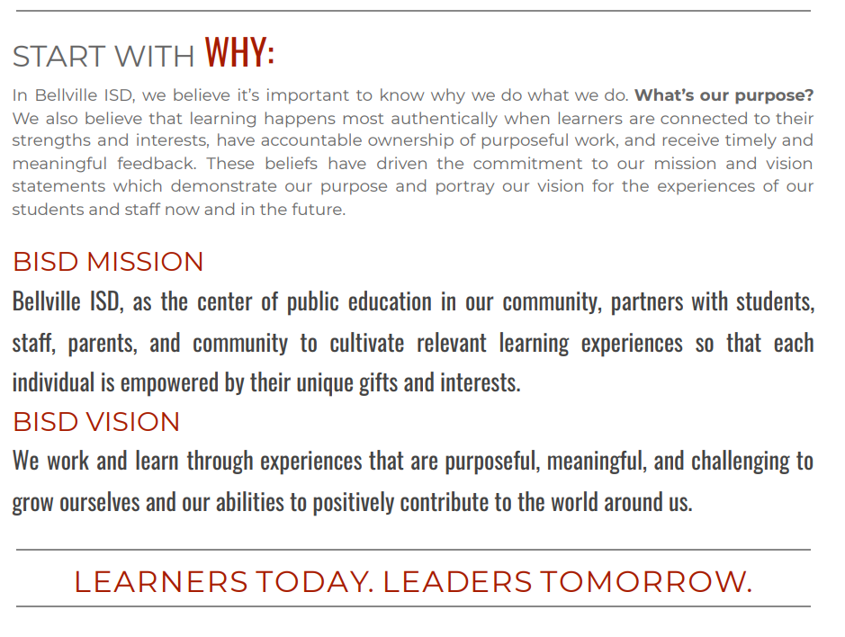 BISD MISSION & VISION