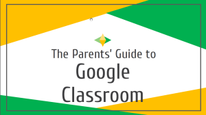 Google Classroom Guide to Classroom English cover