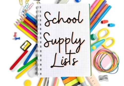 School Supply List 