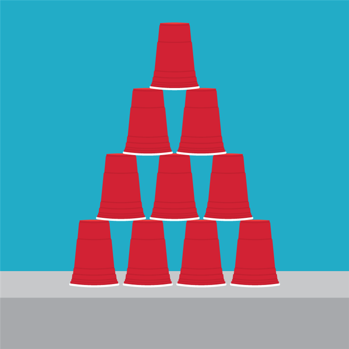 Cup stacking 