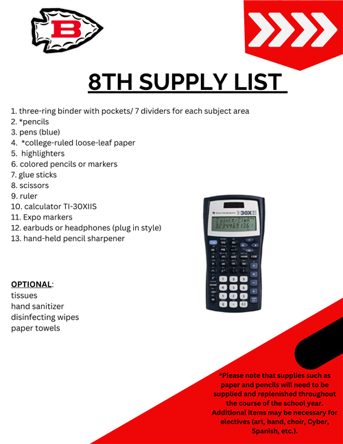 supply list