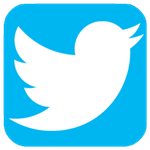 Twitter logo and link 