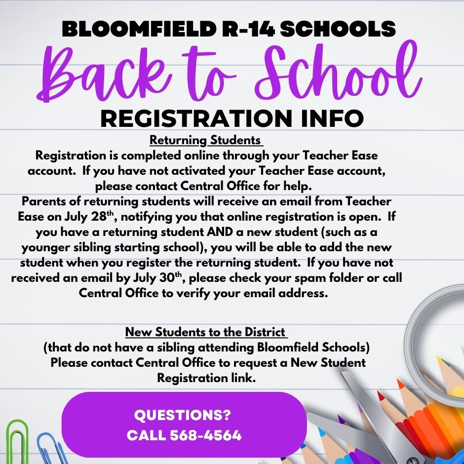registration info